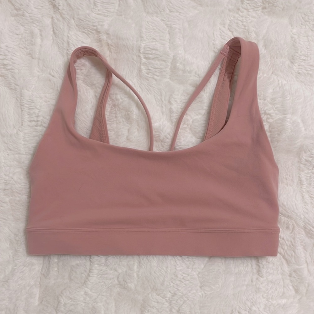 Pink athleta exhale bra